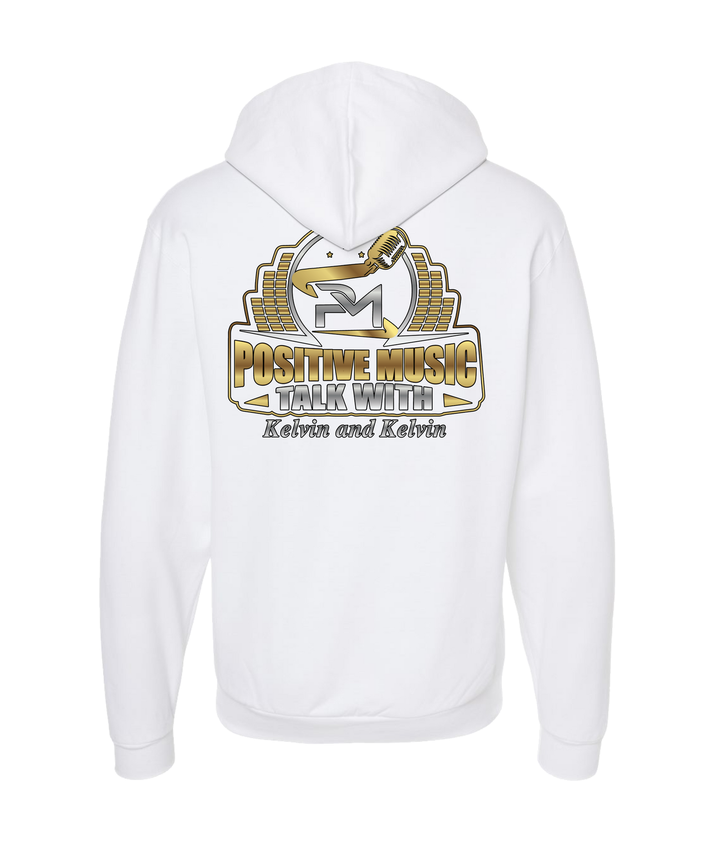 MobiWeb - Positive Music With Kelvin & Kelvin - White Zip Up Hoodie