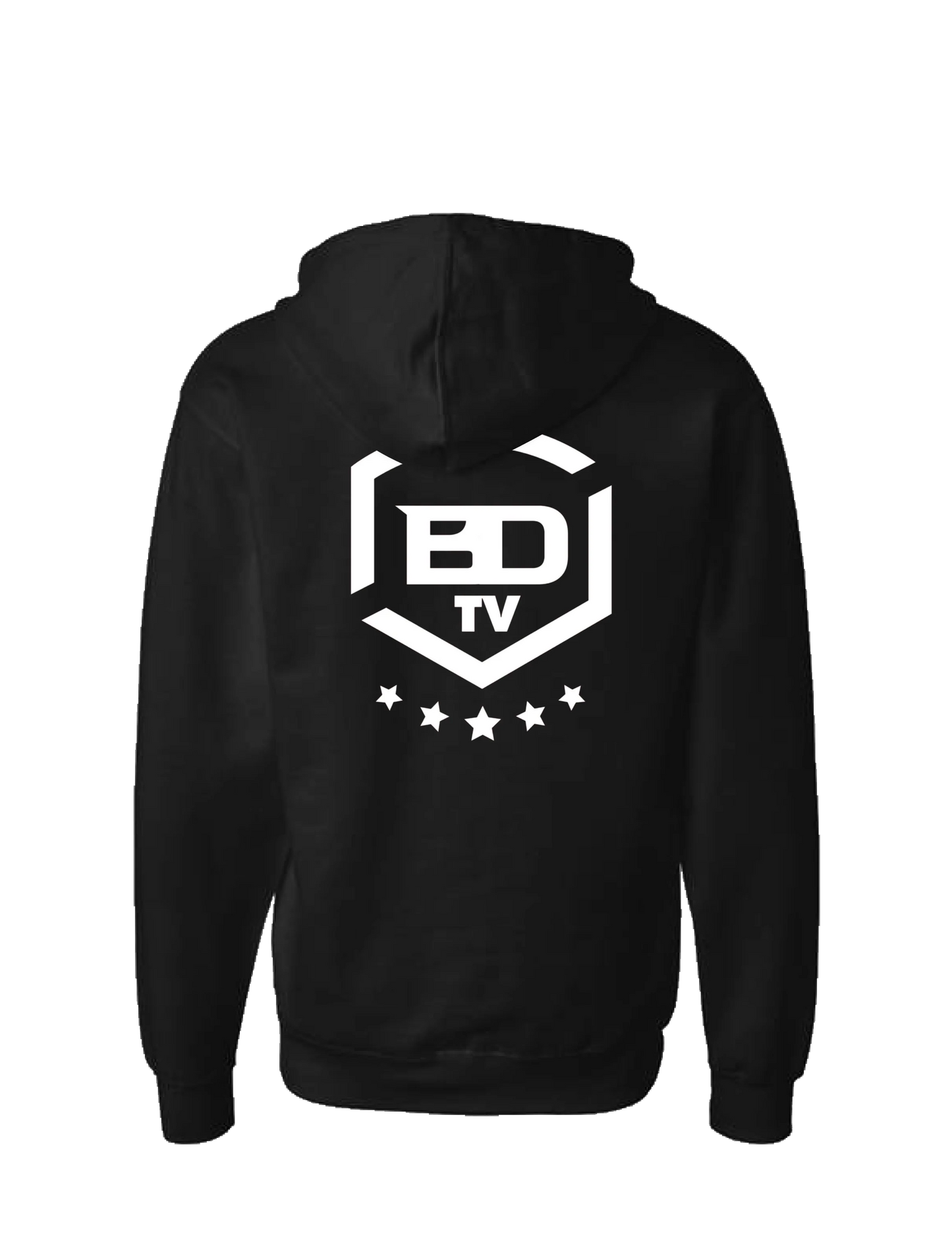 MobiWeb - BDTV Logo - Black Zip Up Hoodie
