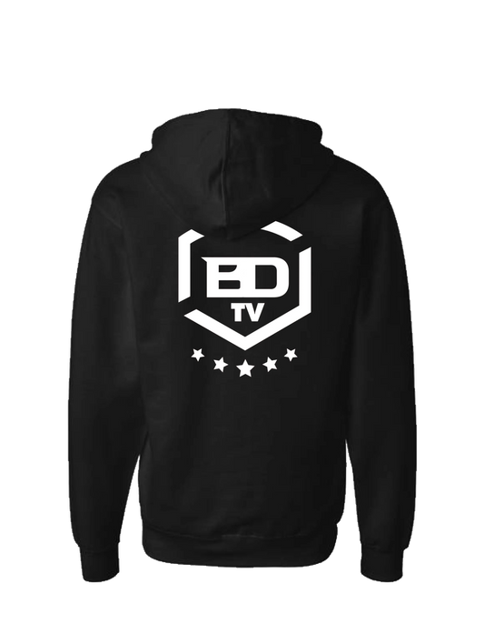 MobiWeb - BDTV Logo - Black Zip Up Hoodie
