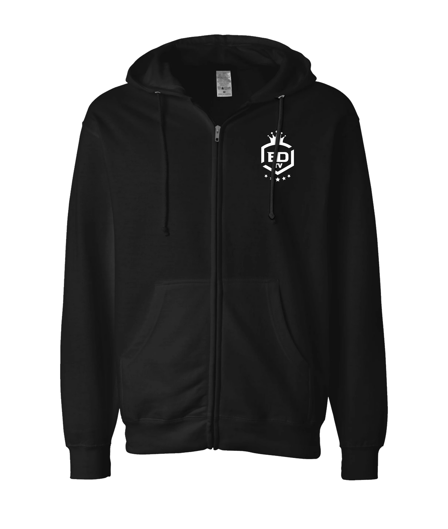 MobiWeb - BDTV Logo - Black Zip Up Hoodie
