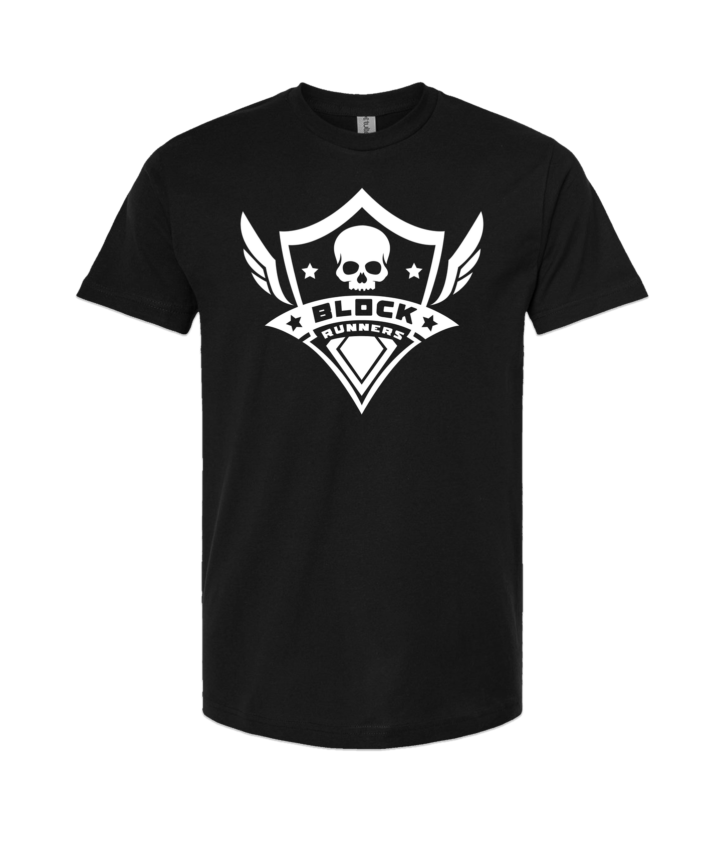 MobiWeb - Block Runners Logo - Black T-Shirt