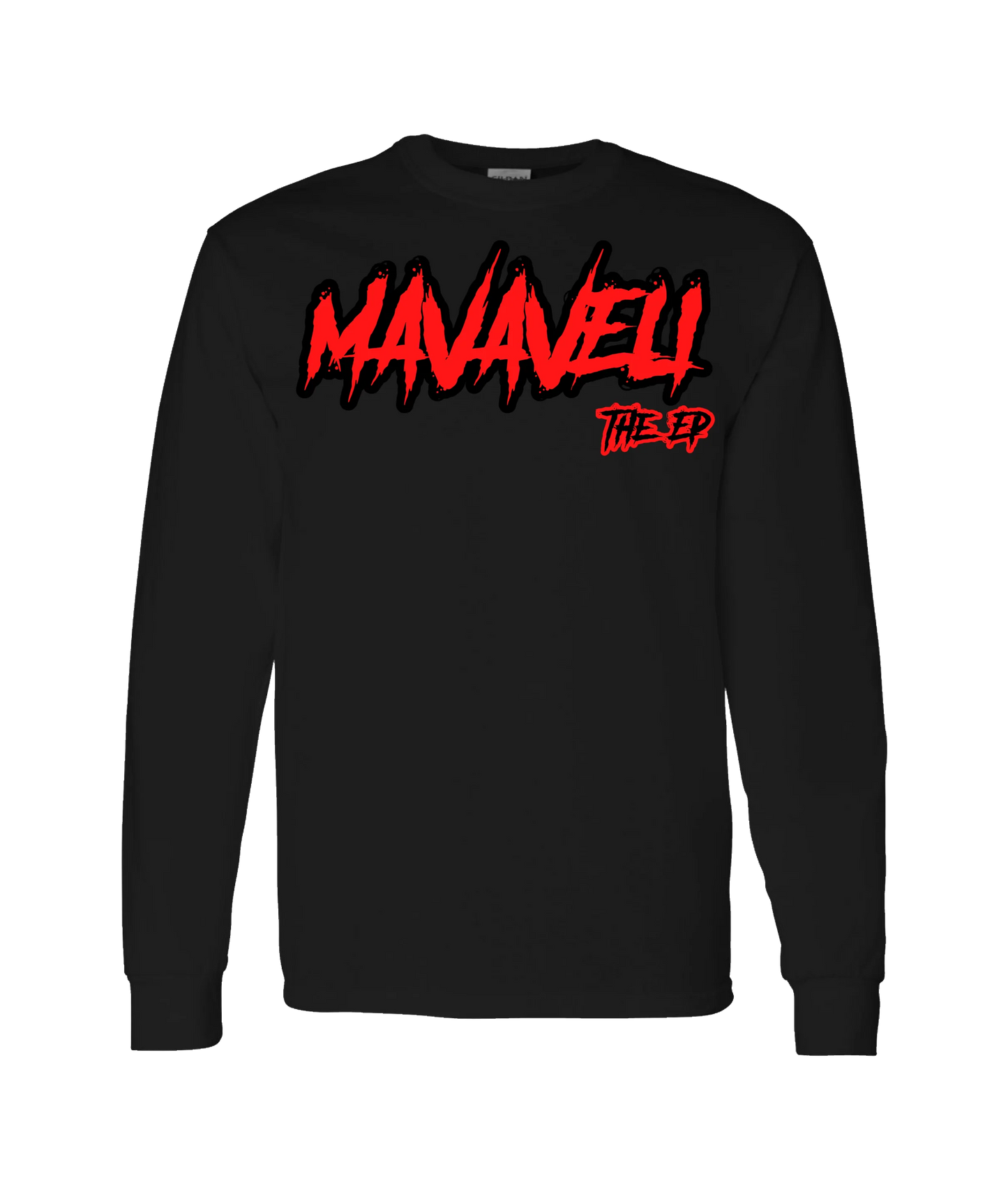 MXVERICK - Logo 2 - Black Long Sleeve T