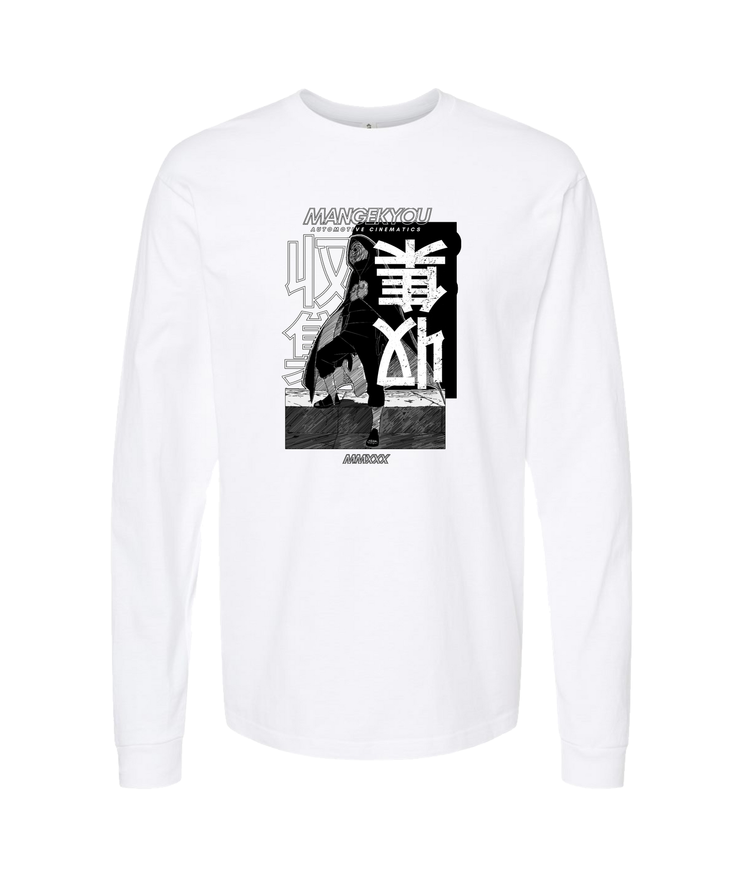MANGEKYOU MEDIA - MMXXX - White Long Sleeve T