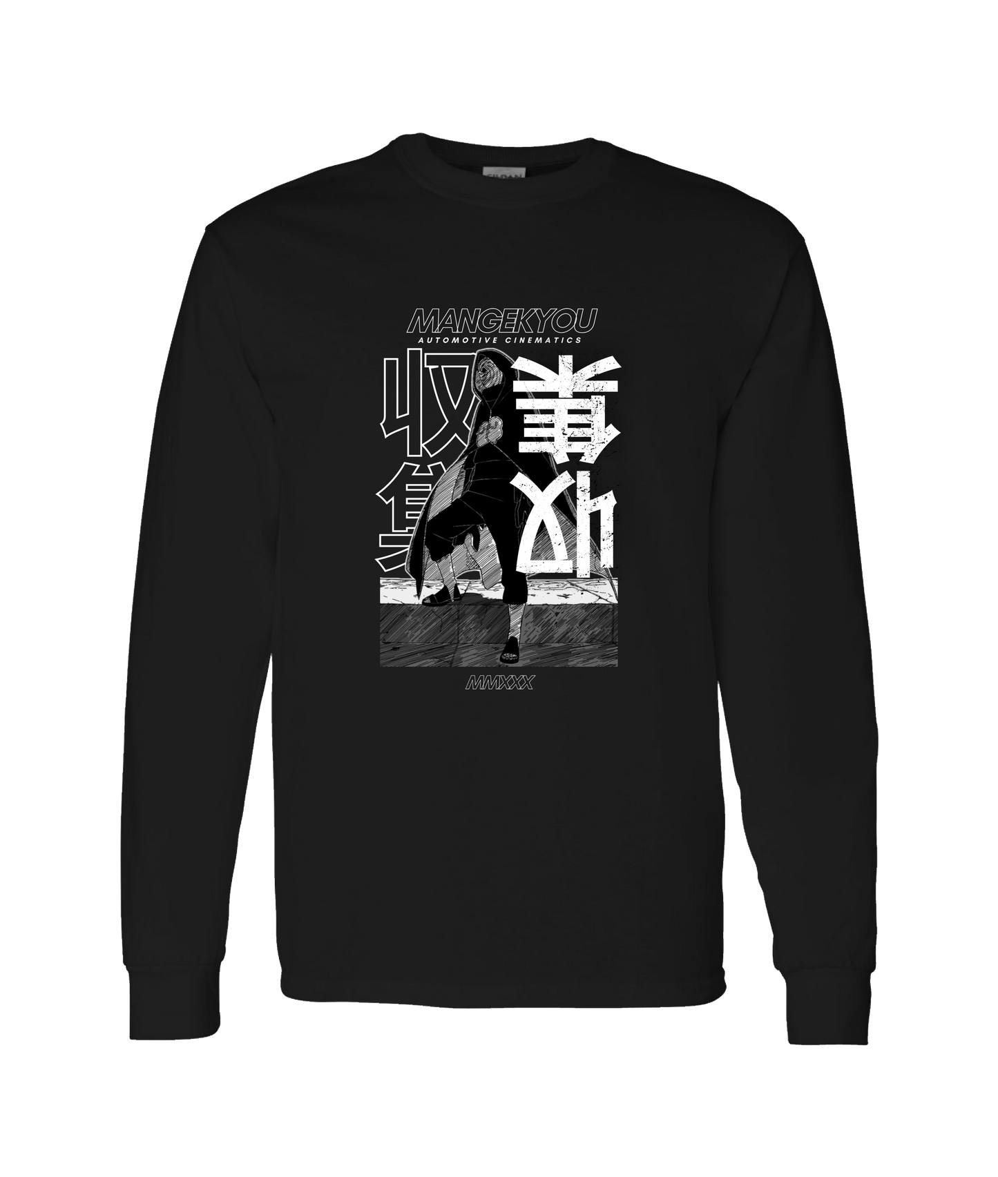 MANGEKYOU MEDIA - MMXXX - Black Long Sleeve T