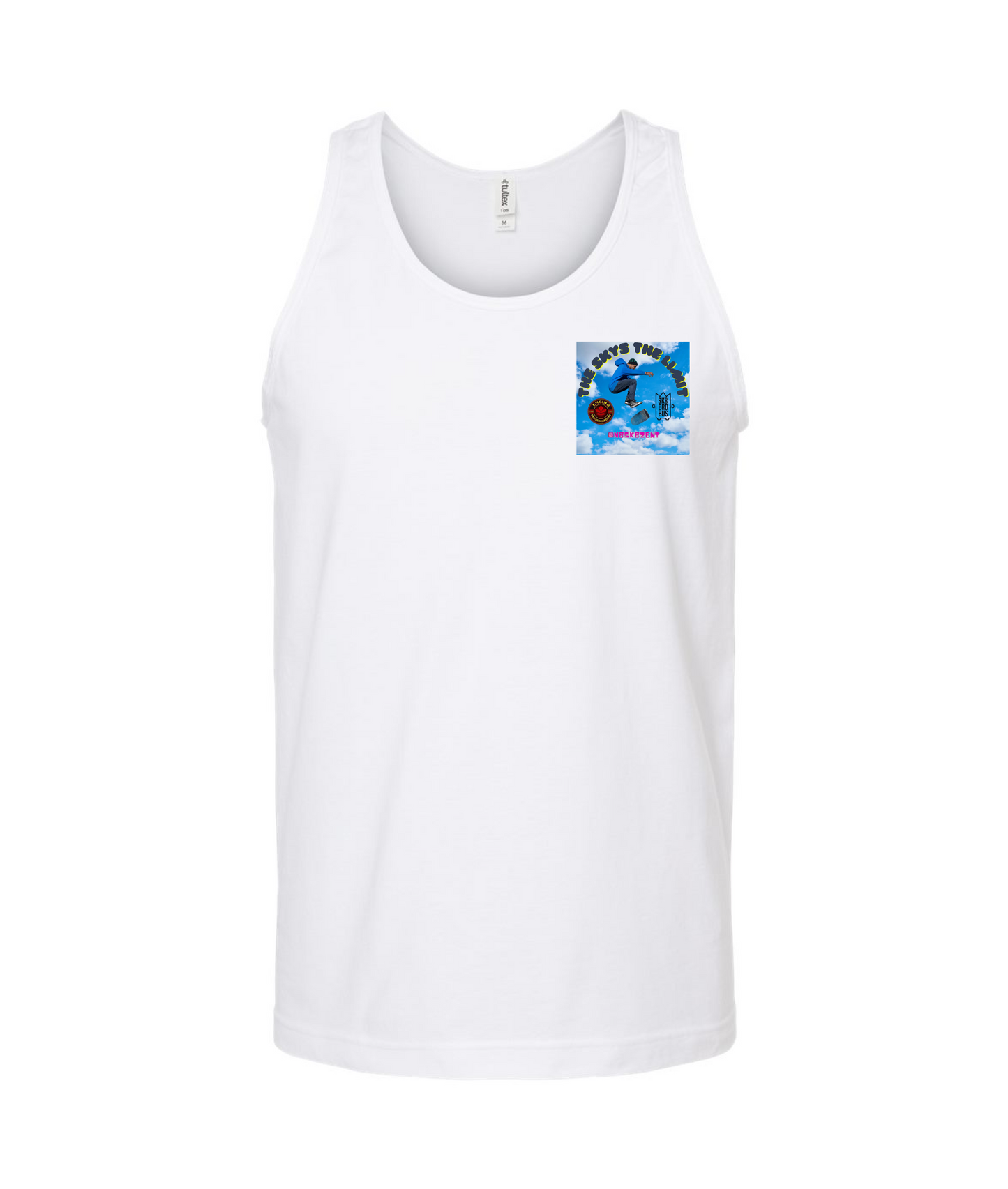 N8SK8ZENT - SUMMER - White Tank Top