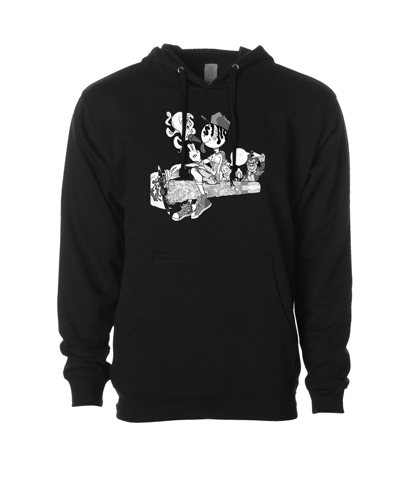 Nikki And Brandon - Smokers United - Black Hoodie