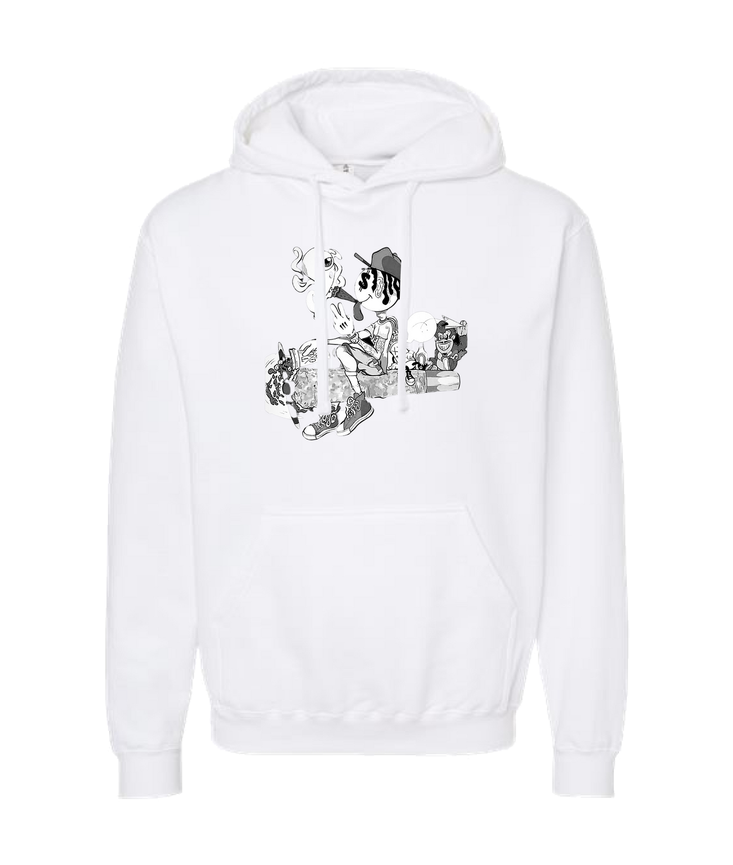 V-NABTOP - Smokers United - White Hoodie