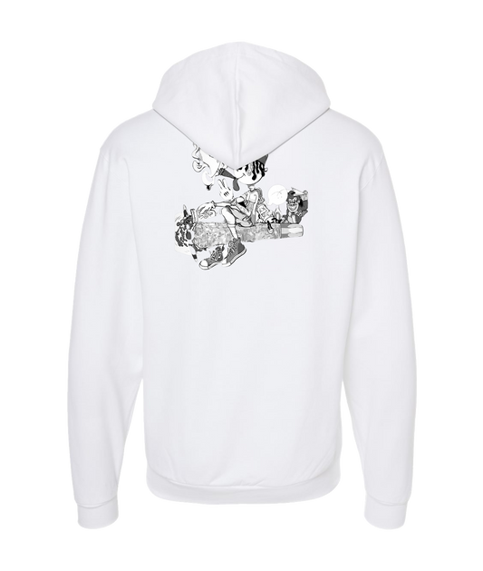 V-NABTOP - Smokers United - White Zip Up Hoodie