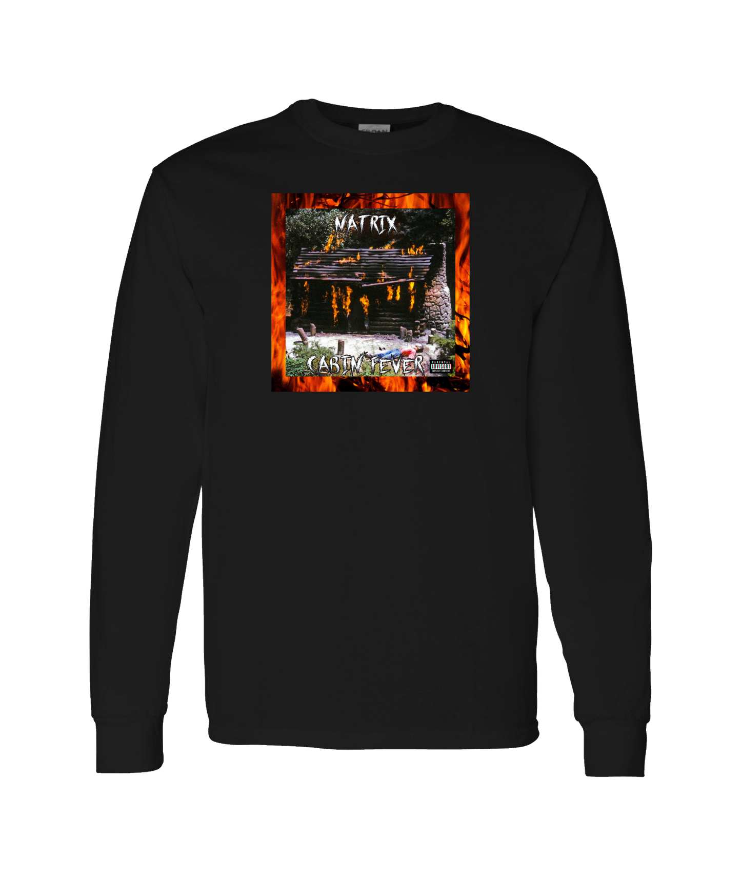Natrix - Multicolor Graphic - Black Long Sleeve T