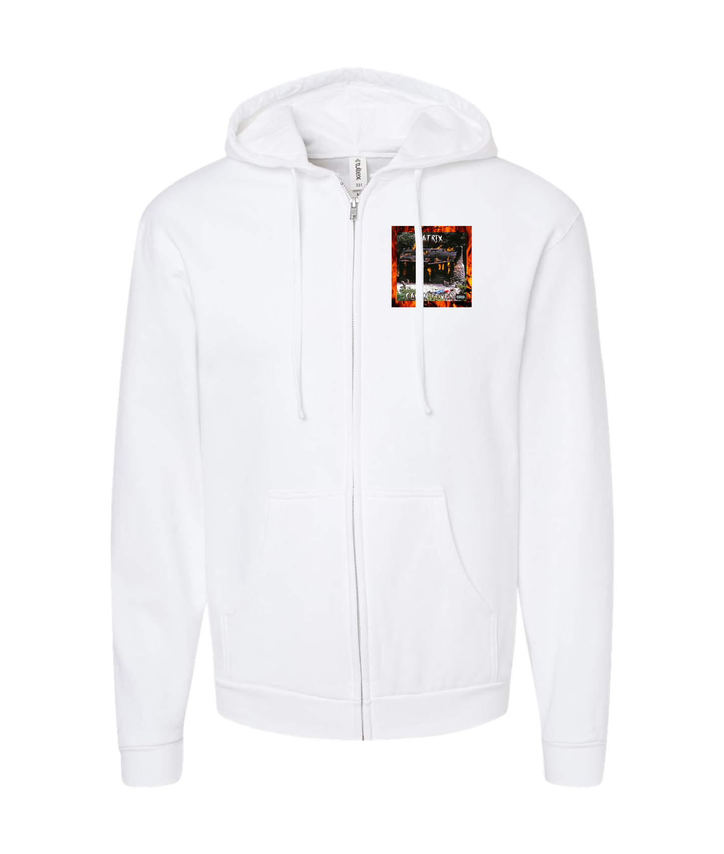 Natrix - Multicolor Graphic - White Zip Up Hoodie