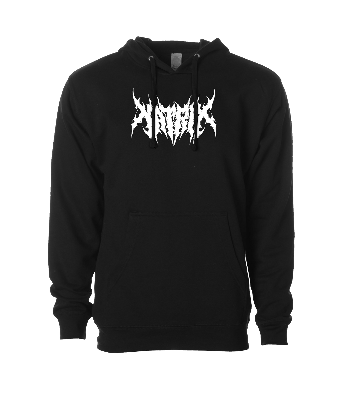 Natrix - Logo White - Black Hoodie