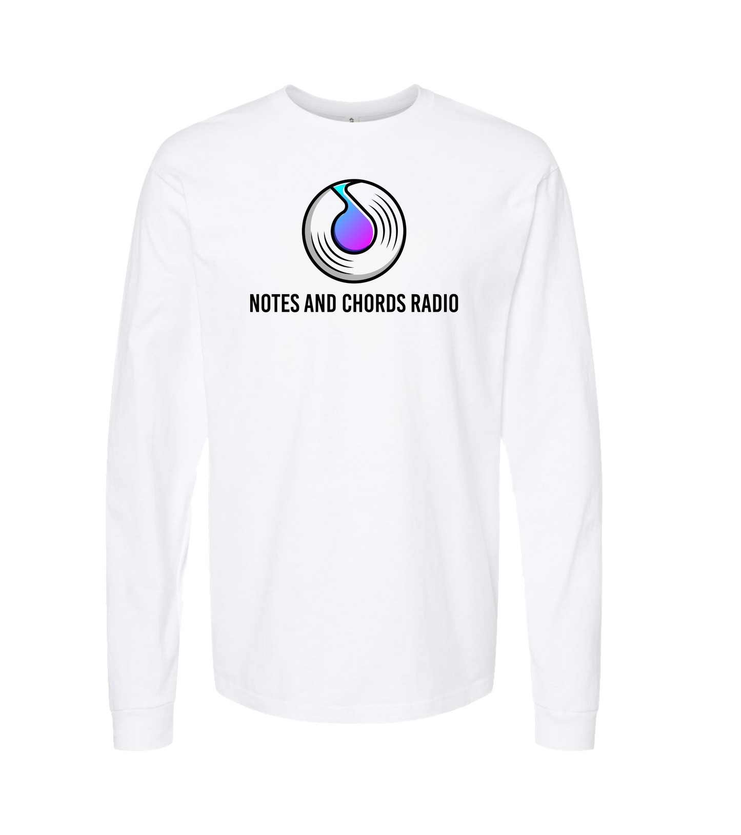 Notes and Chords Radio - Logo - White Long Sleeve T