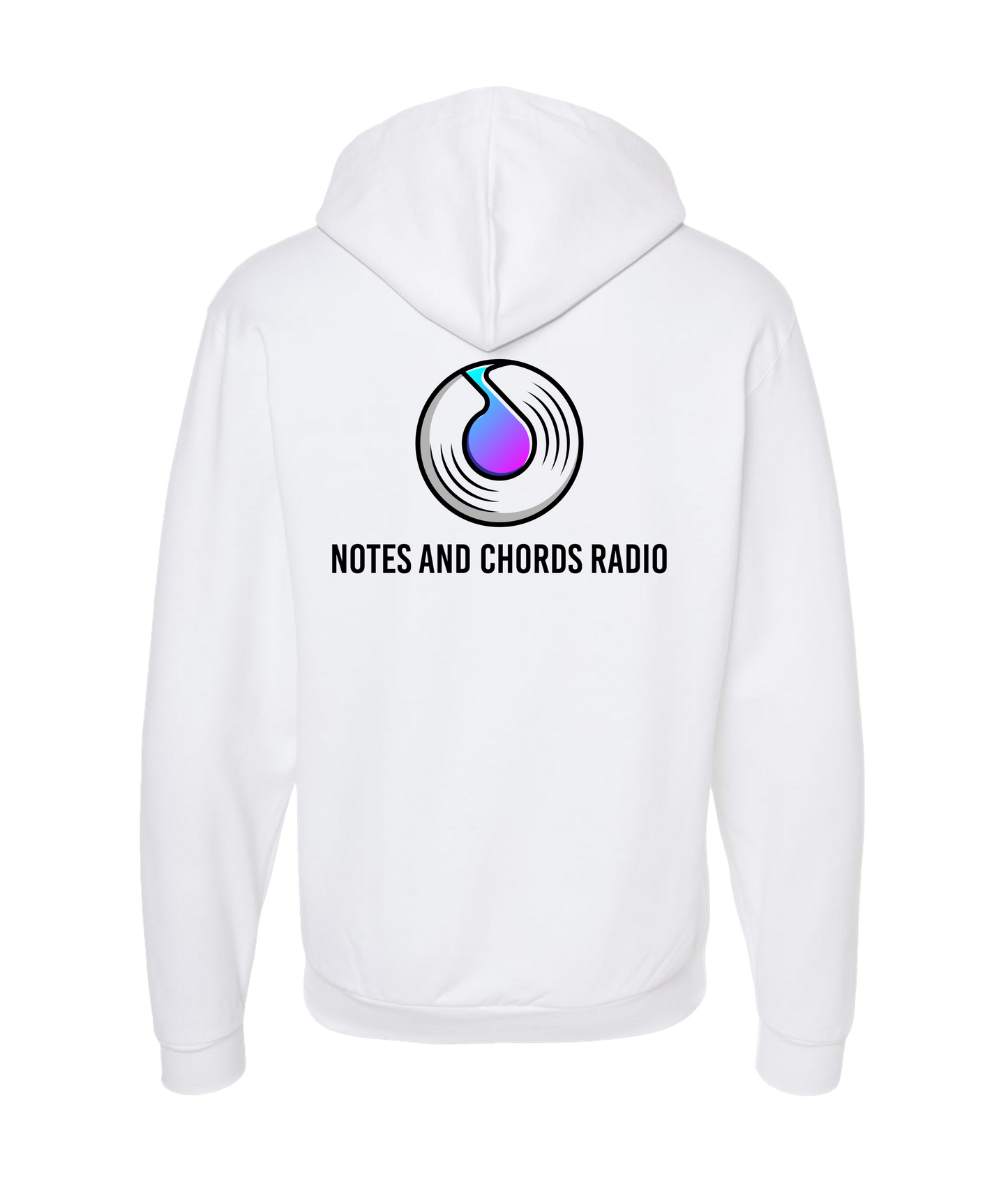 Notes and Chords Radio - Logo - White Zip Up Hoodie