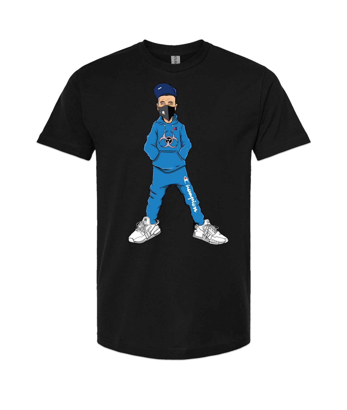 V-NECTOP - RIGUY - Black T-Shirt