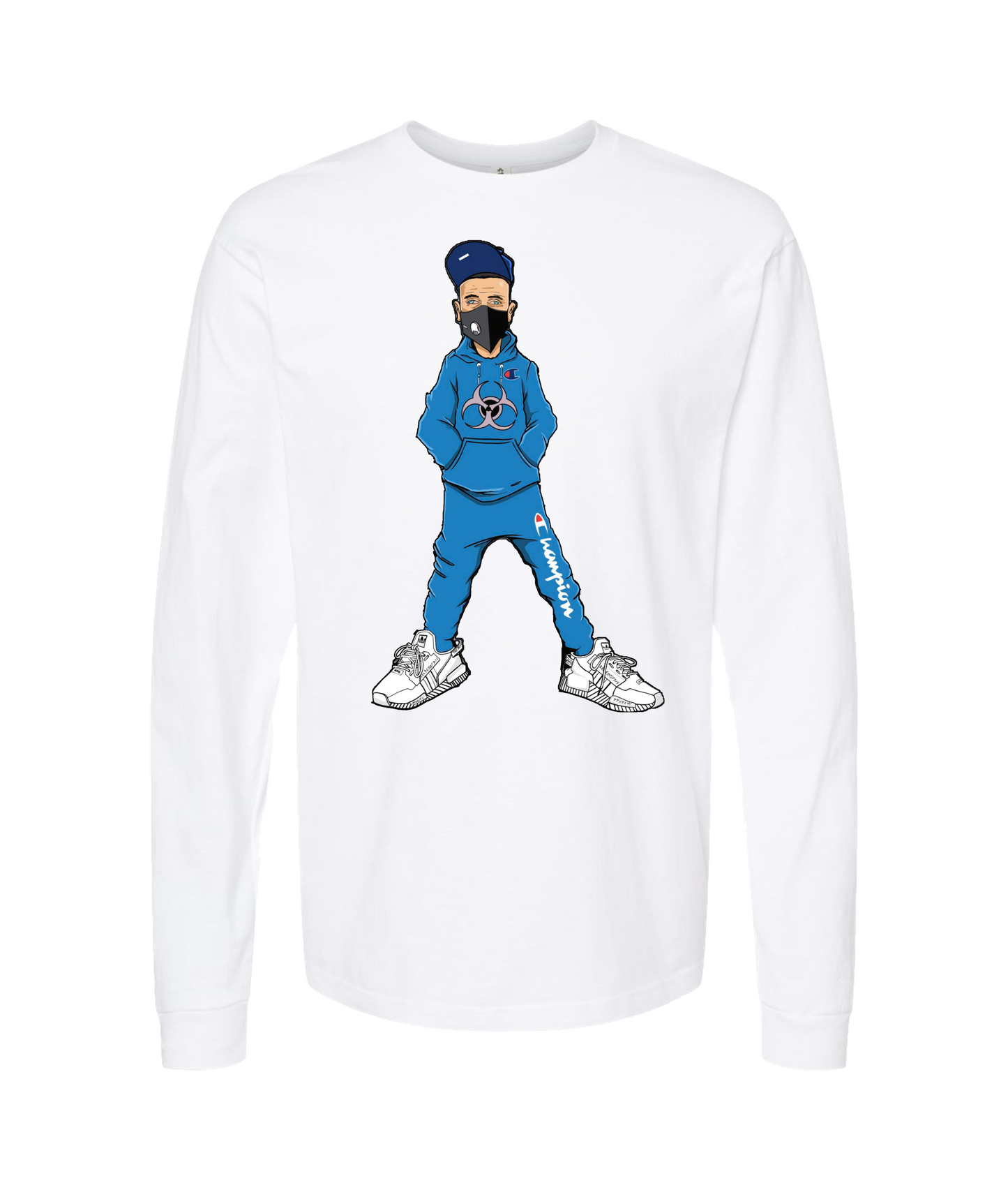 V-NECTOP - RIGUY - White Long Sleeve T