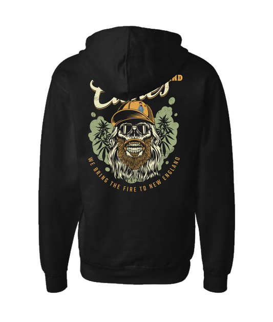 New England Clones - WE BRING THE FIRE - Black Zip Up Hoodie
