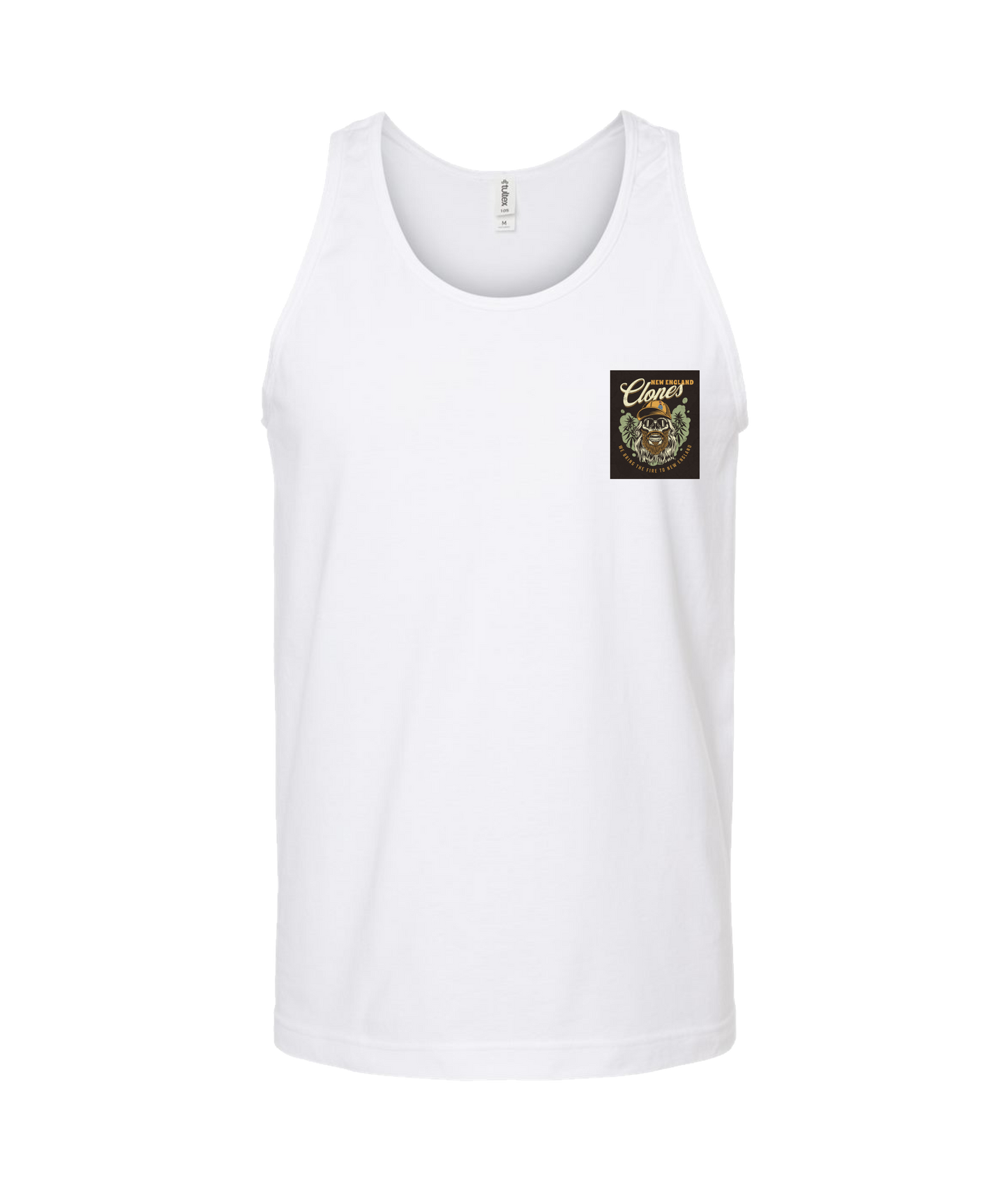 V-NECTOP - WE BRING THE FIRE - White Tank Top