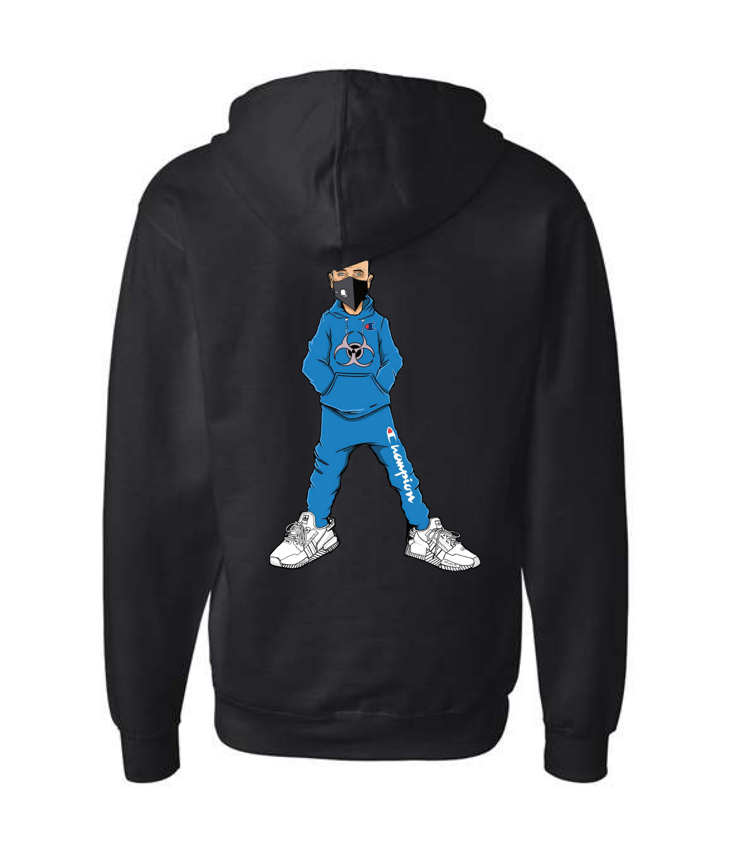 New England Clones - CLONES - Black Zip Up Hoodie