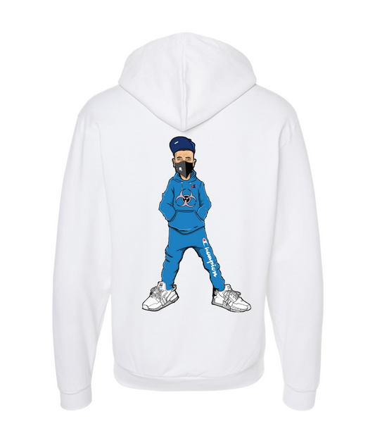 V-NECTOP - CLONES - White Zip Up Hoodie