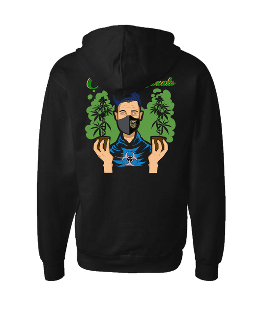 New England Clones - NEC TREES - Black Zip Up Hoodie