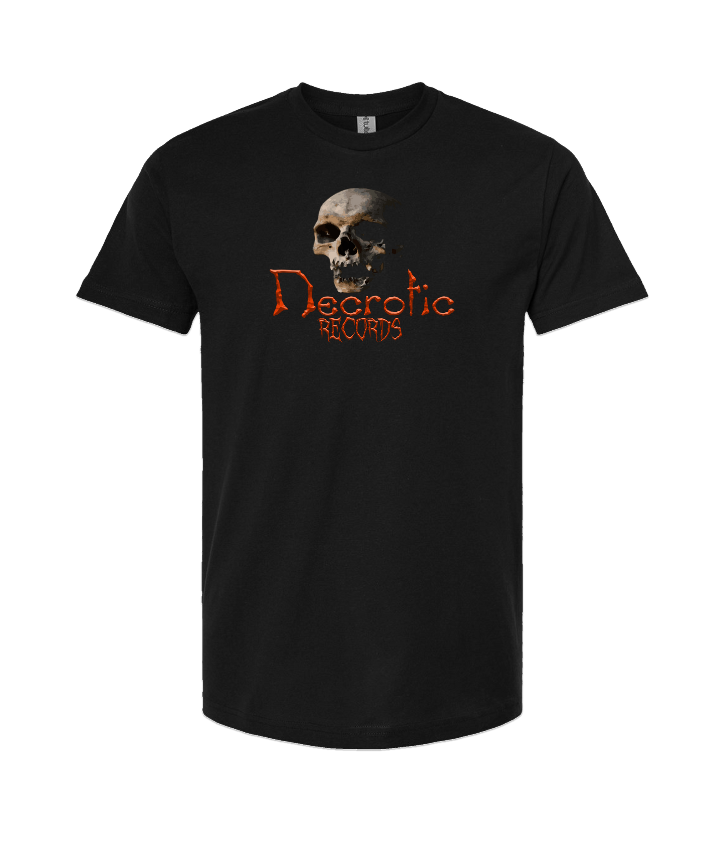 Necrotic Records - Skull - Black T-Shirt