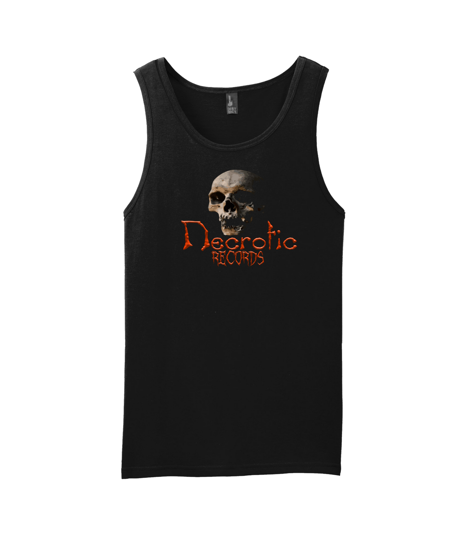 Necrotic Records - Skull - Black Tank Top