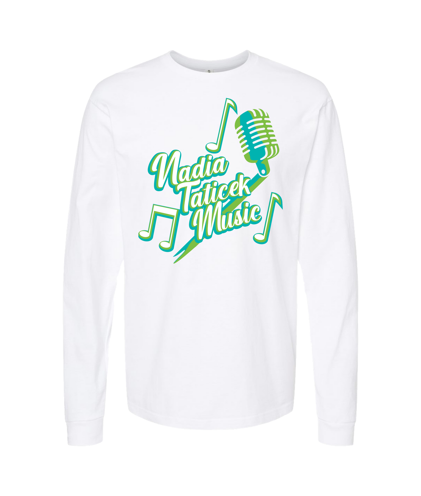 Nadia Taticek - Logo - White Long Sleeve T