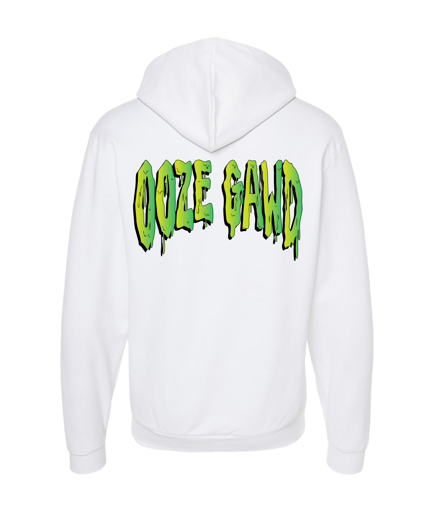 Rahfari Tha Ooze Gawd - Ooze - White Zip Up Hoodie