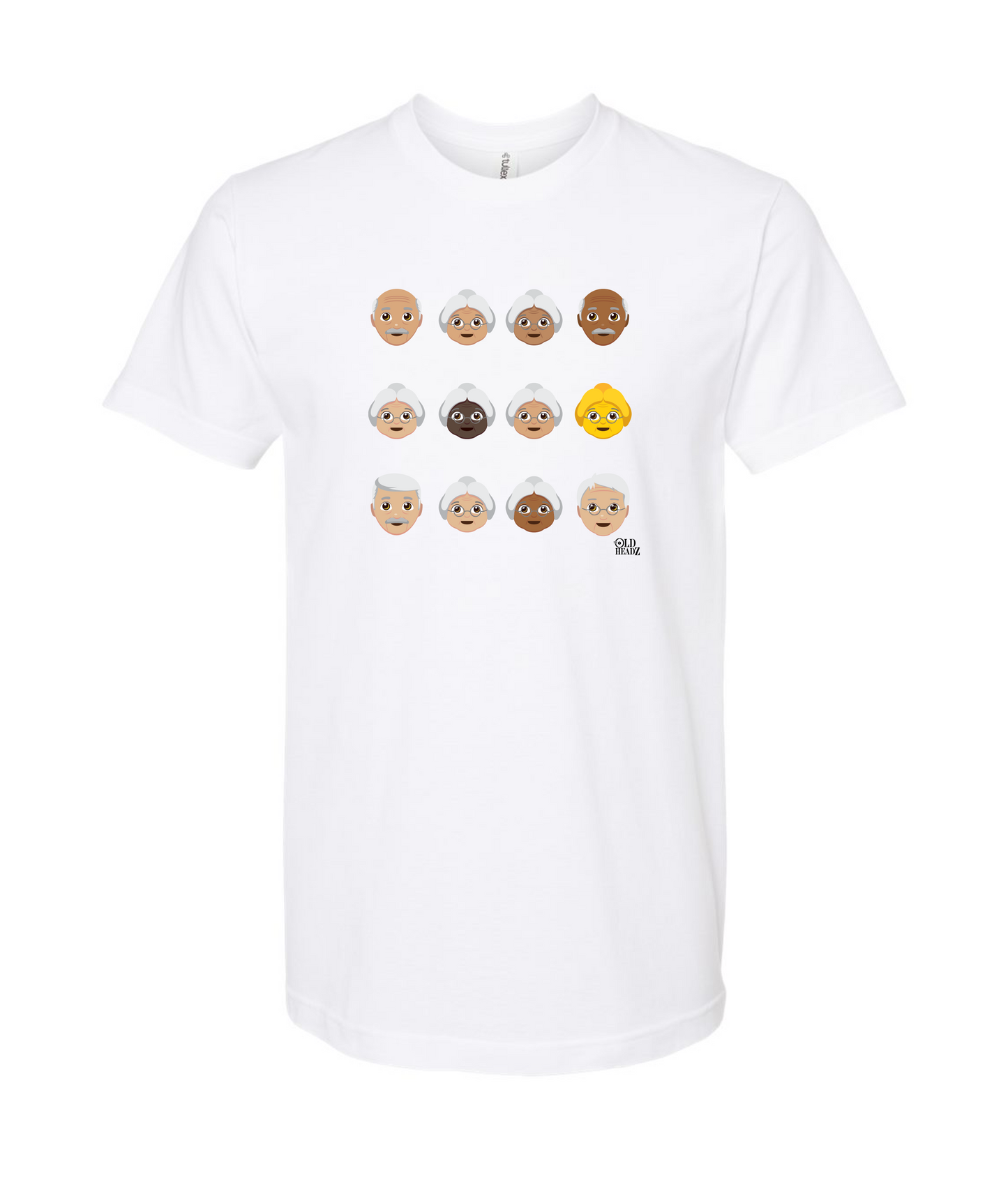 The Old Headz - DESIGN 2 - White T Shirt