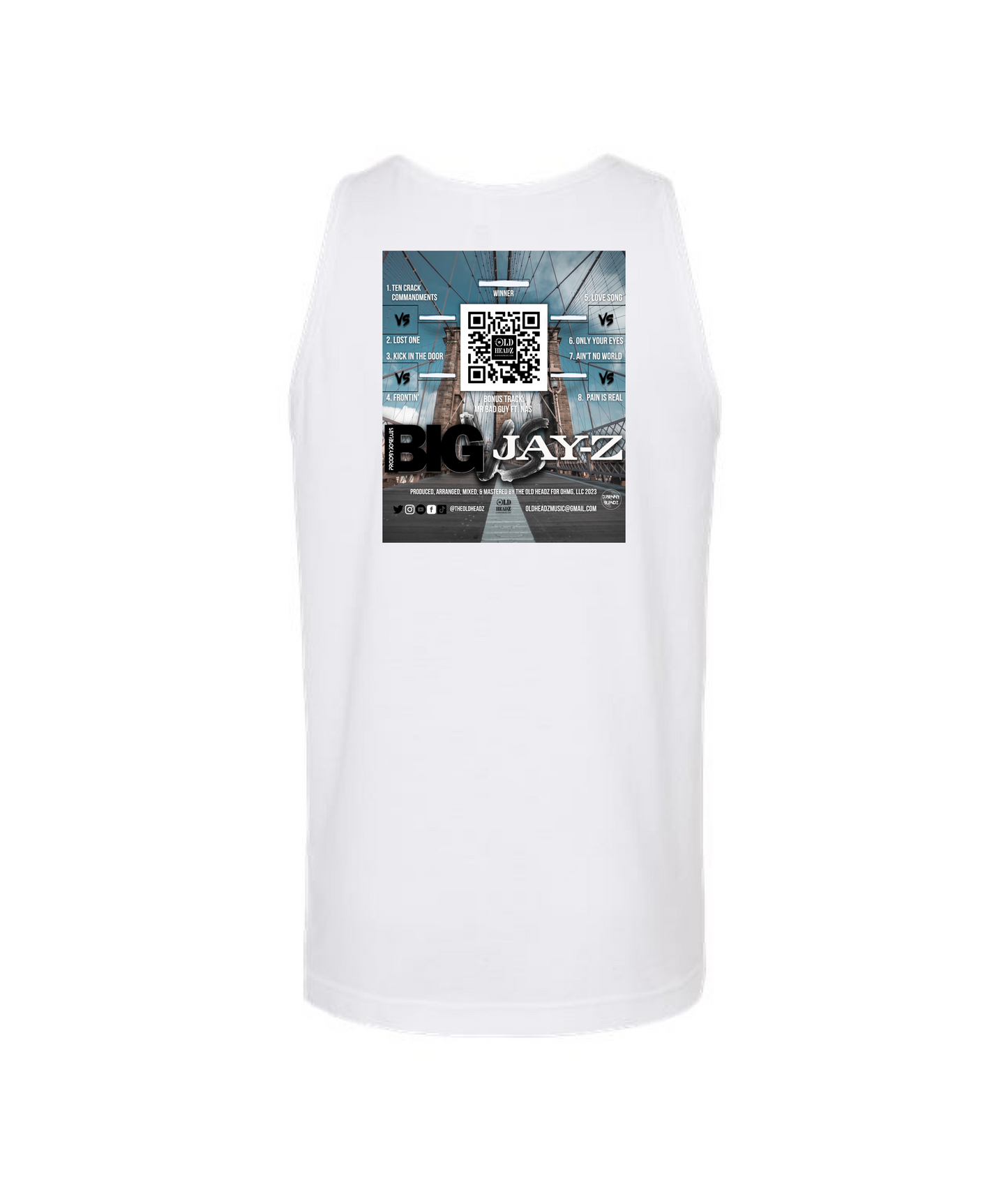 V-OHTOP - DESIGN 1 - White Tank Top