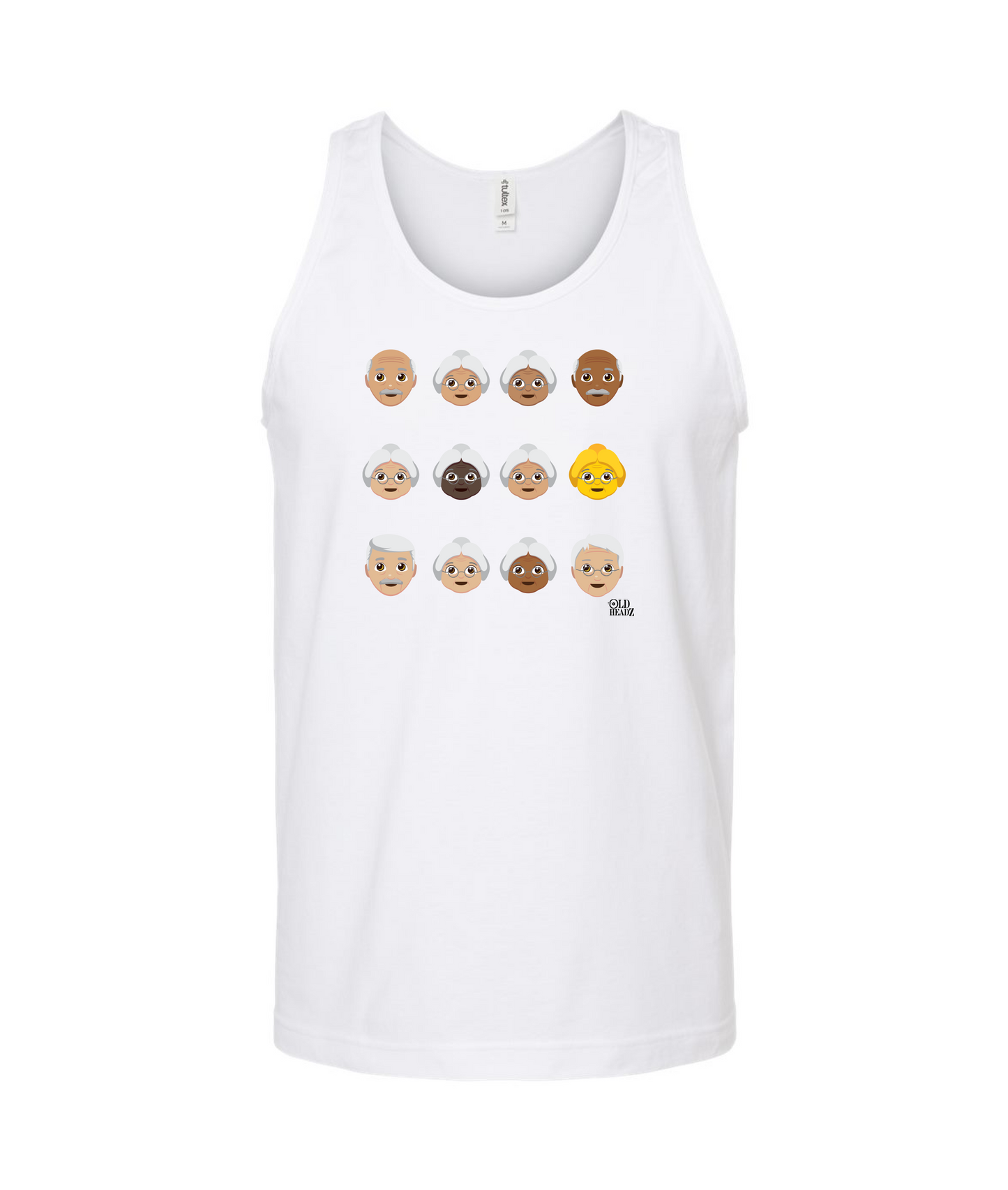 The Old Headz - DESIGN 2 - White Tank Top