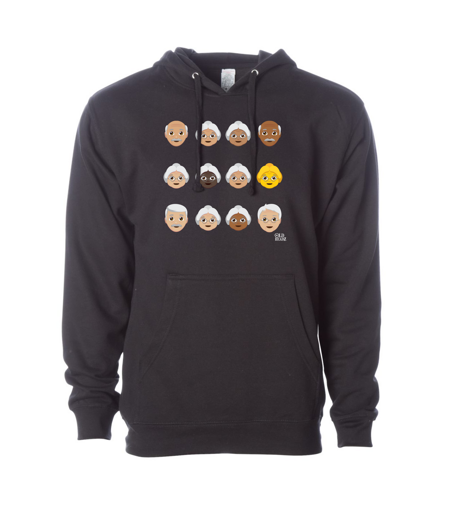 The Old Headz - DESIGN 2 - Black Hoodie