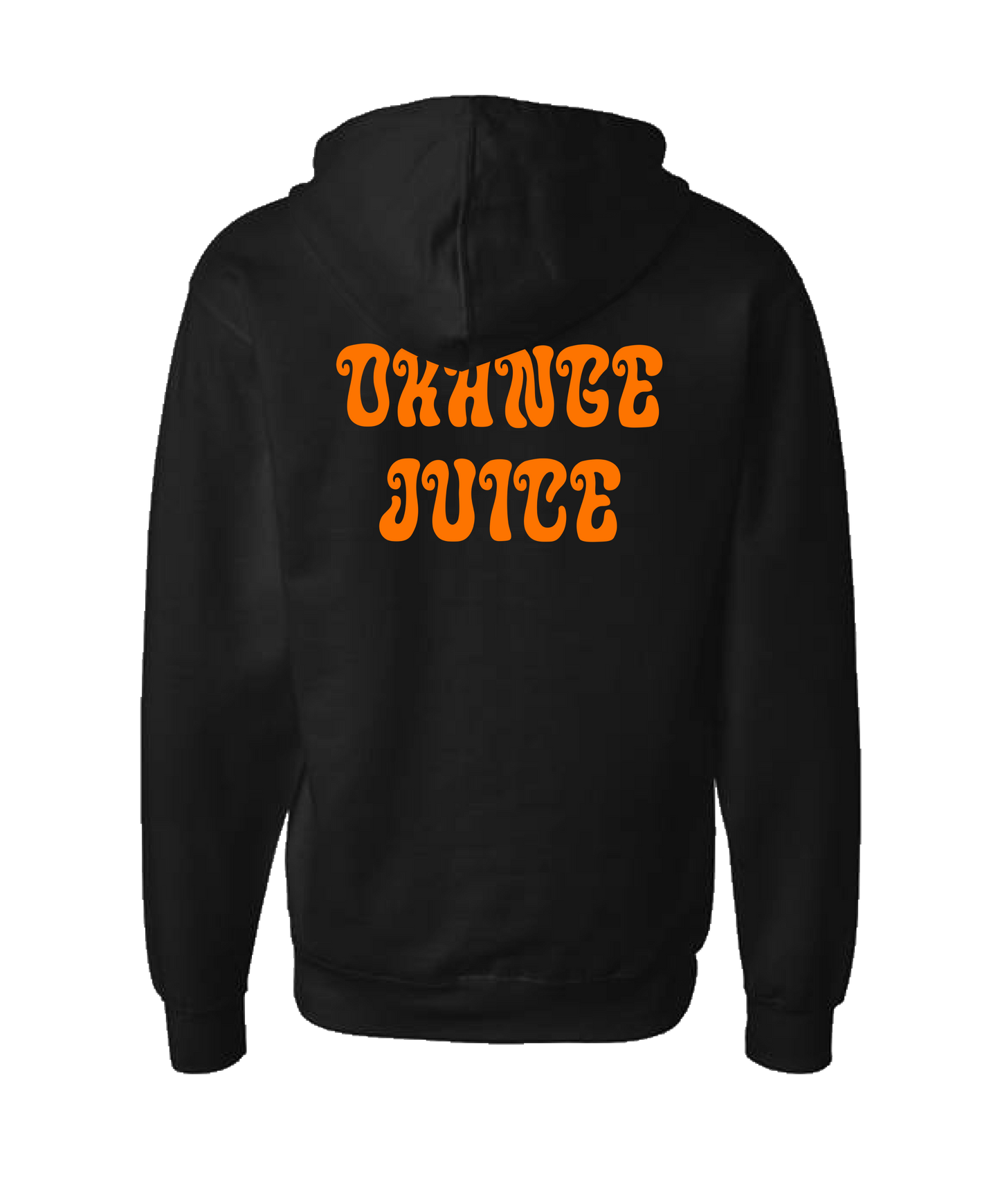 Orange Juice - OJ - Black Zip Up Hoodie