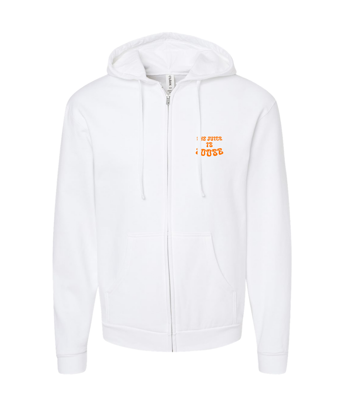 Orange Juice - The Juice is Loose - White Zip Up Hoodie