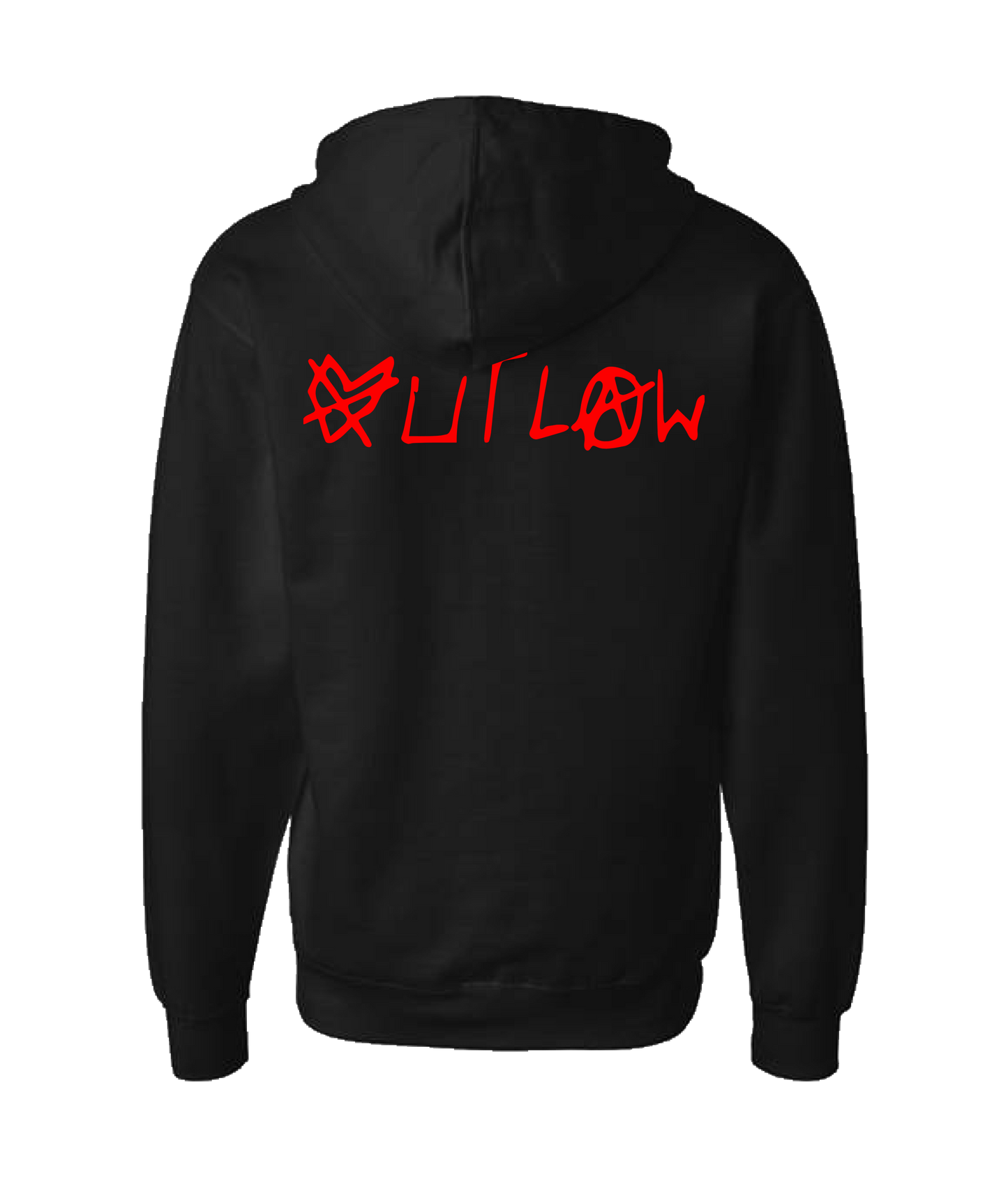 ØUTLAW - Logo - Black Zip Up Hoodie