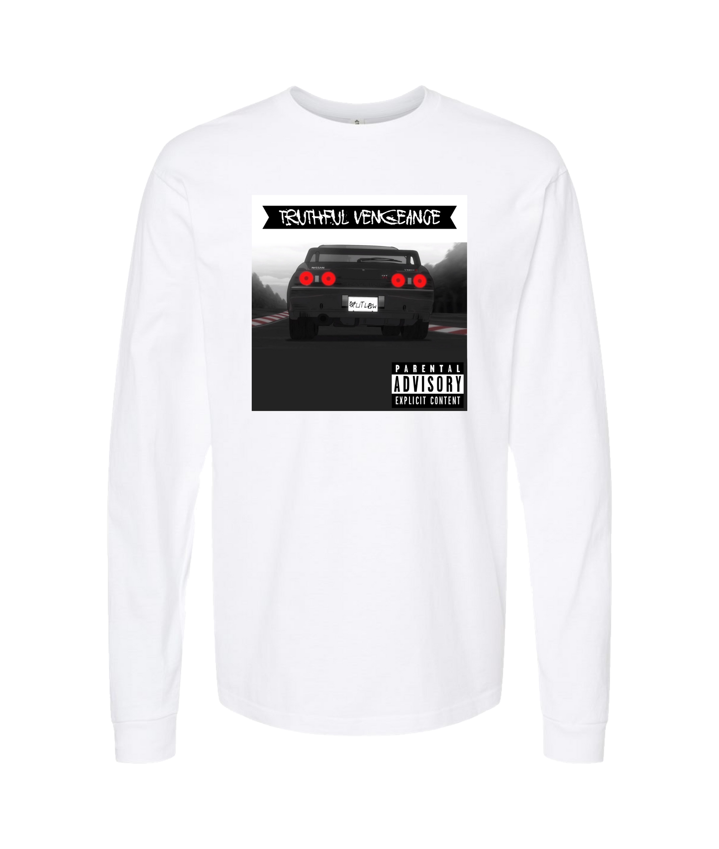 ØUTLAW - Truthful Vengeance - White Long Sleeve T