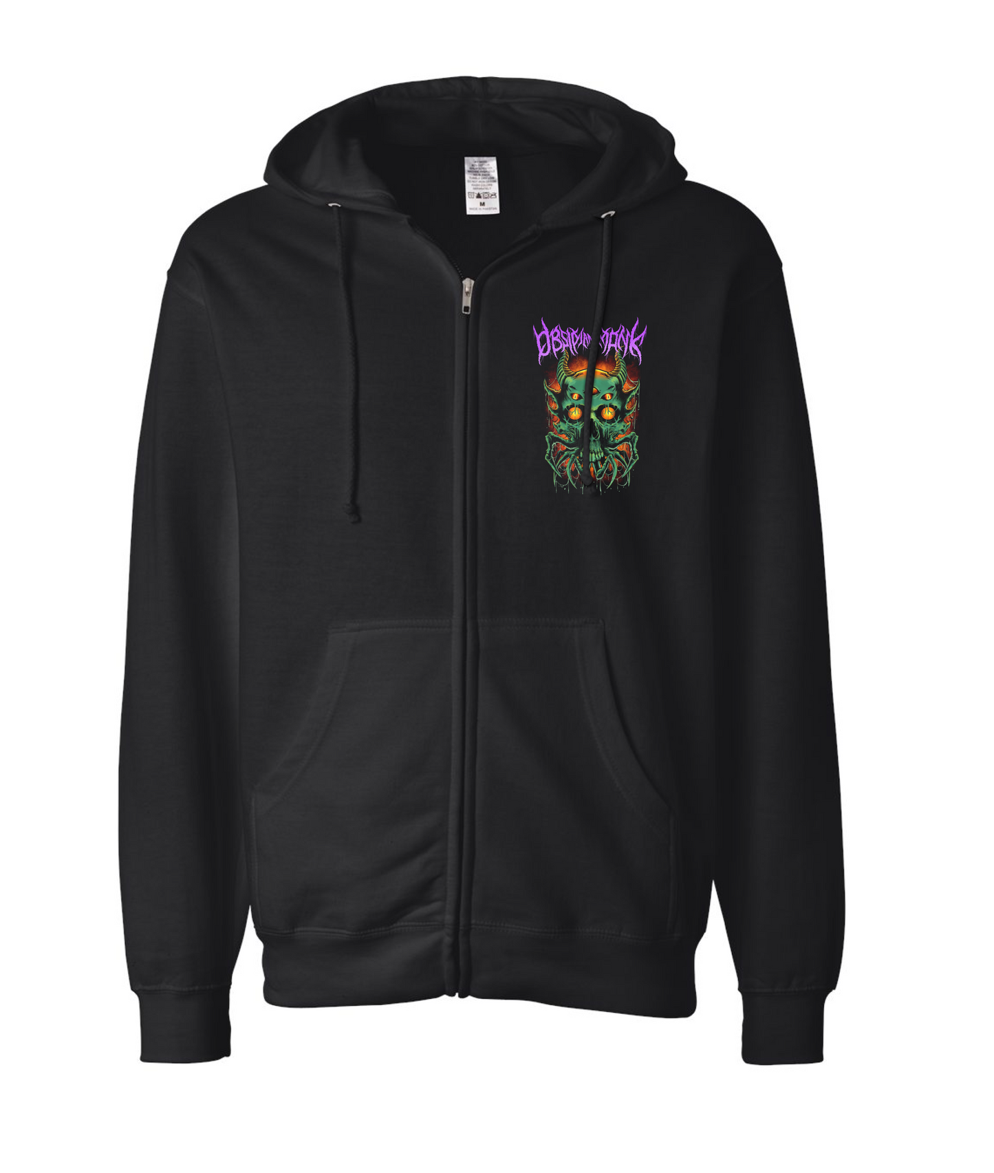 Skull Zip Hoodie