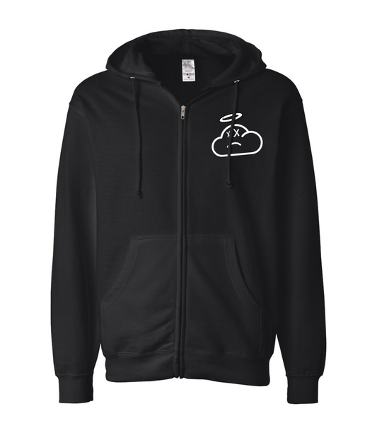 ONLY THE REAL - Real Life - Black Zip Up Hoodie