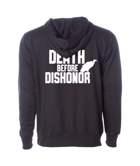 ONLY THE REAL - DEATH BEFORE DISHONOR - Black Hoodie