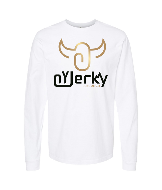 OY Jerky - Primary Logo Color - White Long Sleeve T