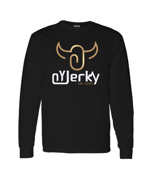 OY Jerky - Primary Logo Color - Black Long Sleeve T