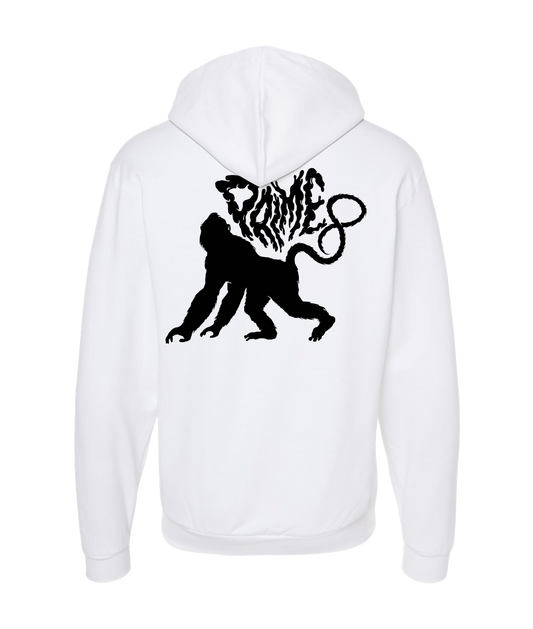 Prime 8 - Full Body Ape - White Zip Up Hoodie