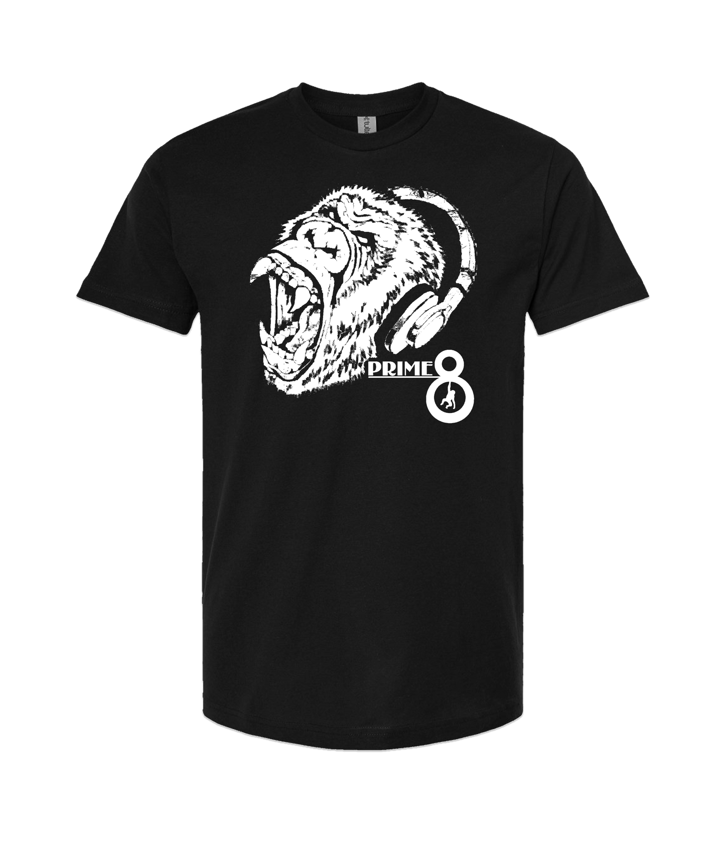 Prime 8 - Headphone Ape - Black T Shirt