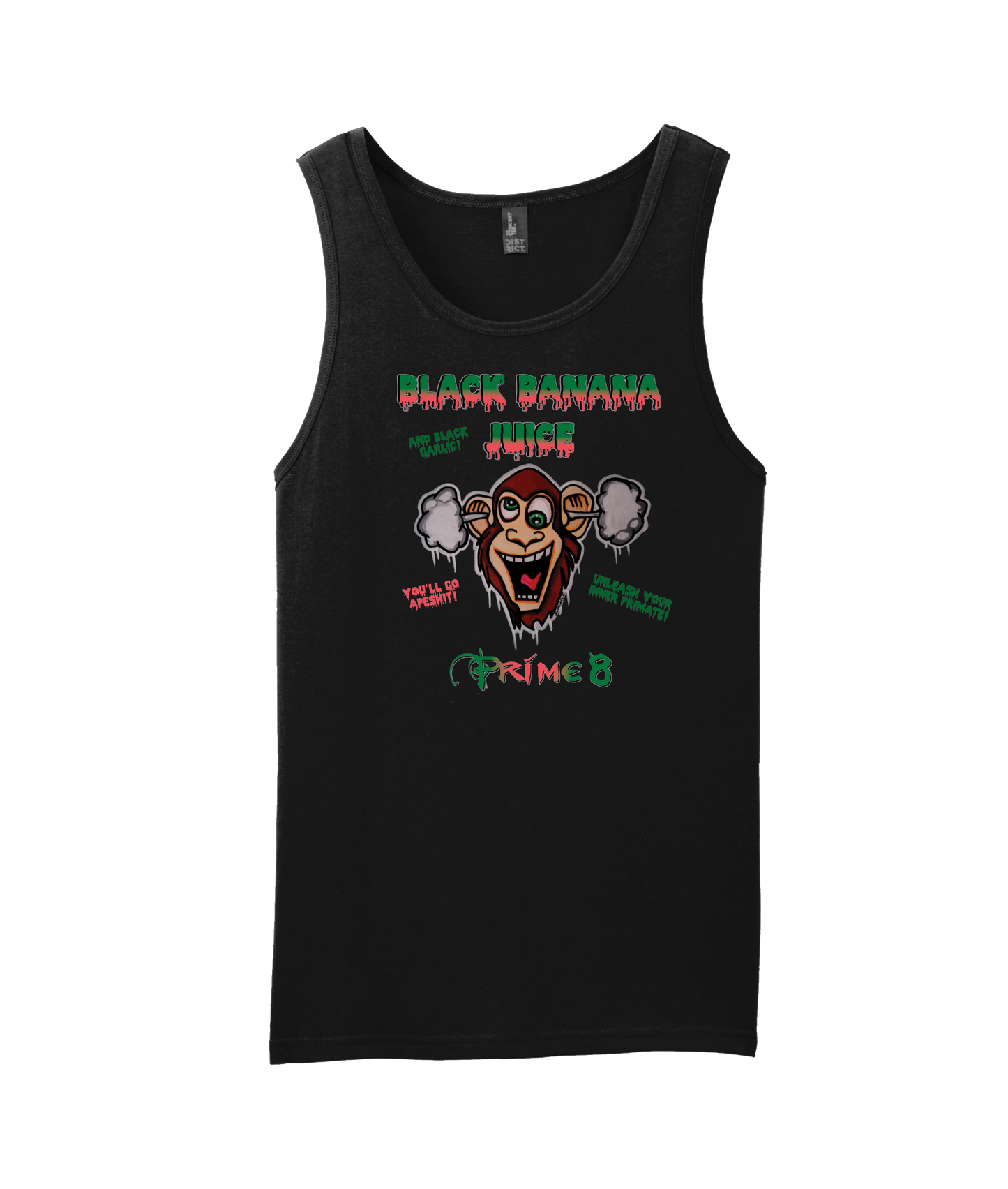 Prime 8 - Black Banana Juice - Black Tank Top