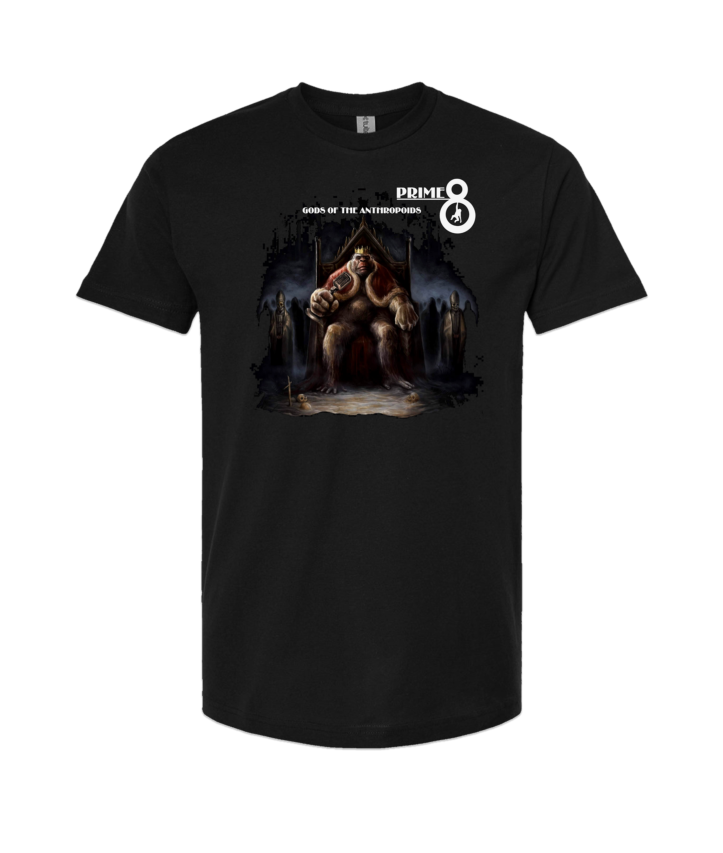Prime 8 - Gods of the Anthropoids (EP) - Black T-Shirt