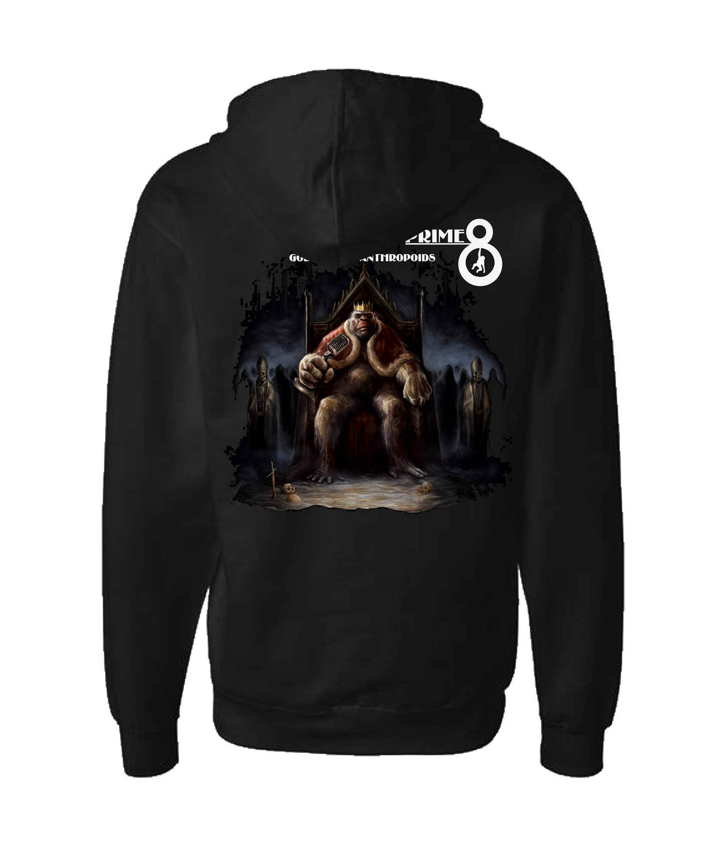 Prime 8 - Gods of the Anthropoids (EP) - Black Zip Up Hoodie