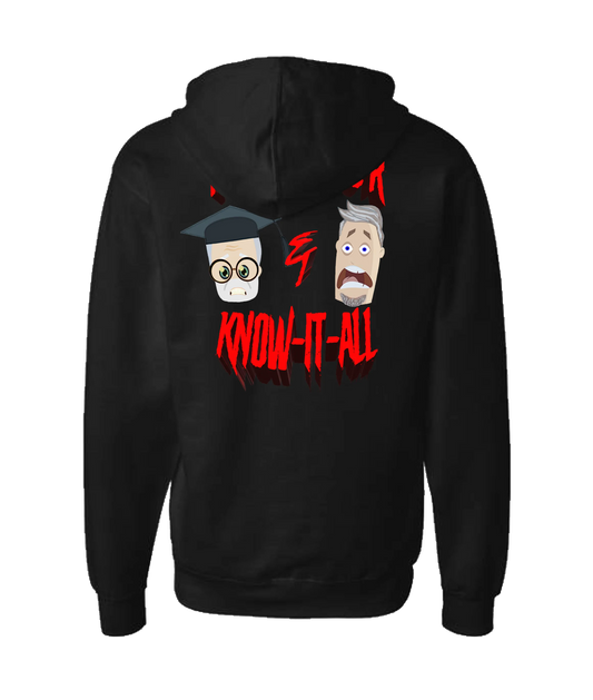 Professor and Know it All - Logo 2 - Black Zip Up Hoodie