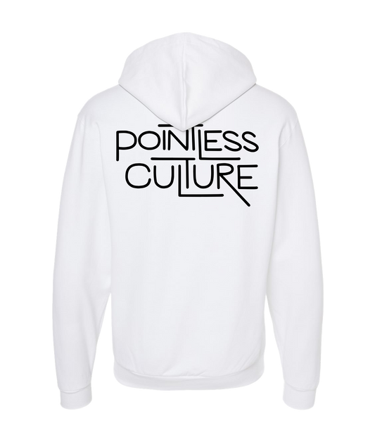 V-PCBTOP - Pointless Culture - White Zip Up Hoodie