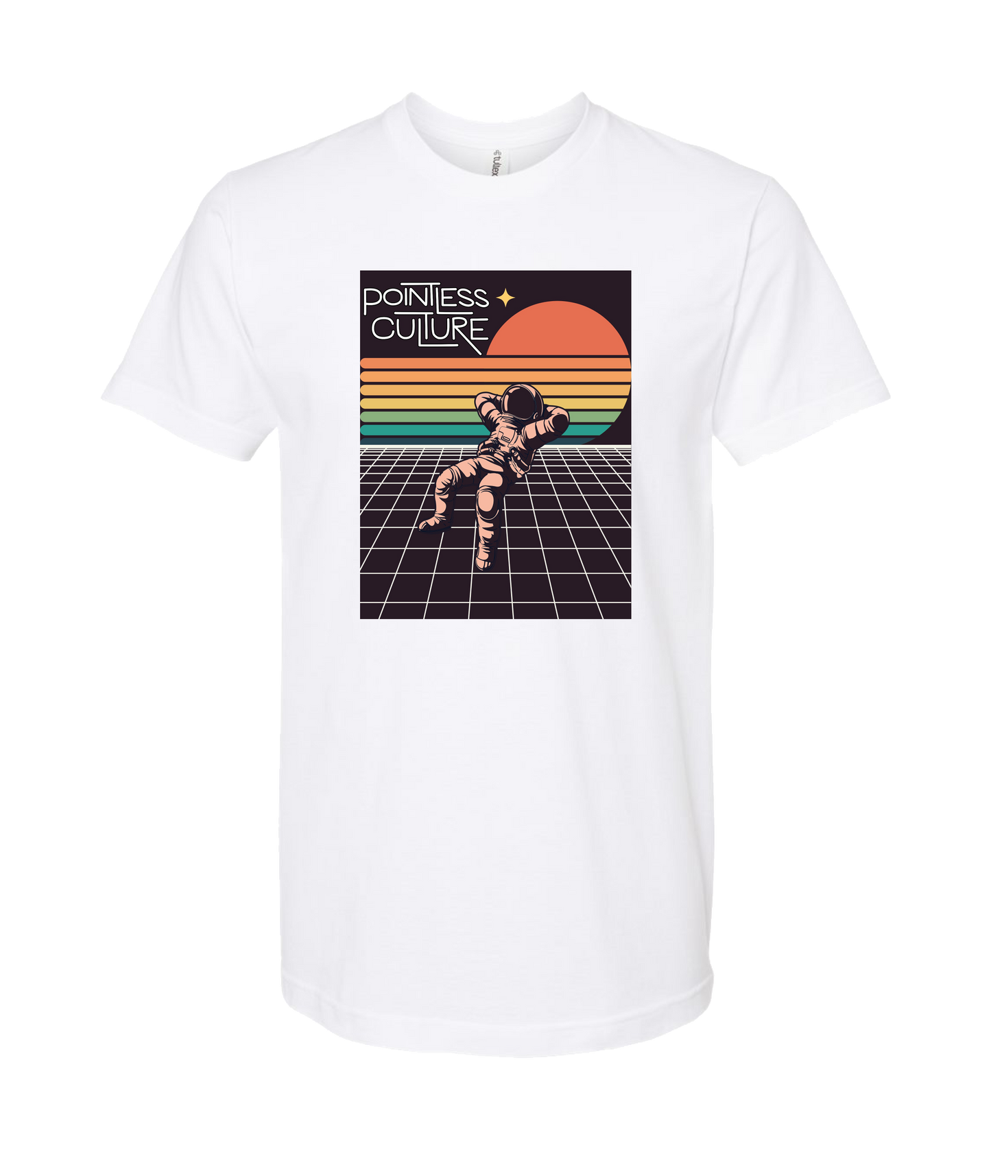 Pointless Culture - PC Astronaut - White T Shirt