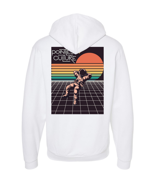 Pointless Culture - PC Astronaut - White Zip Up Hoodie